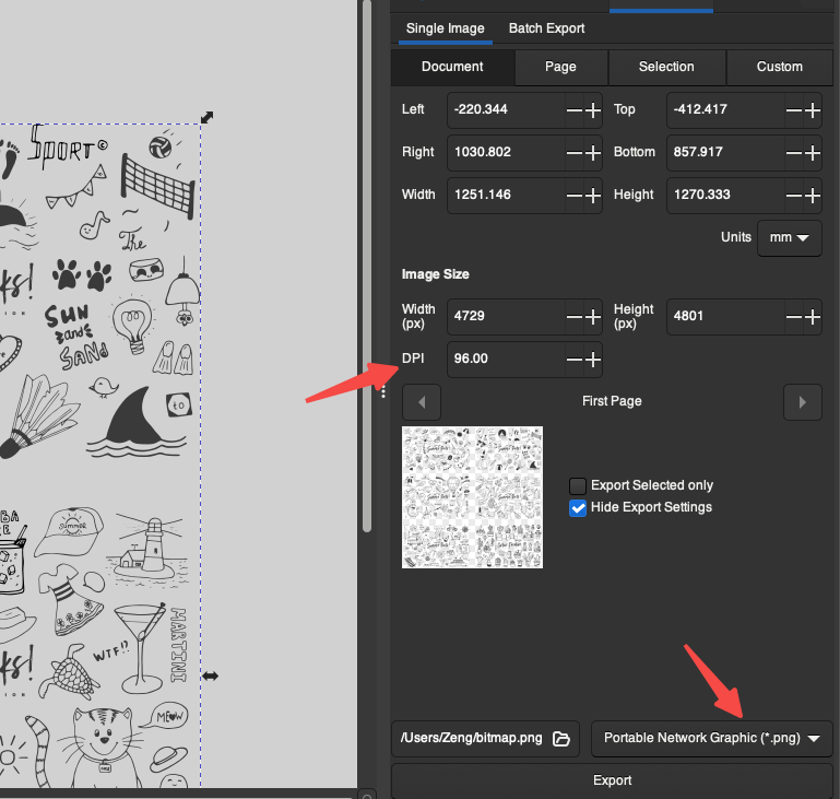 inkscape svg output file format indentation